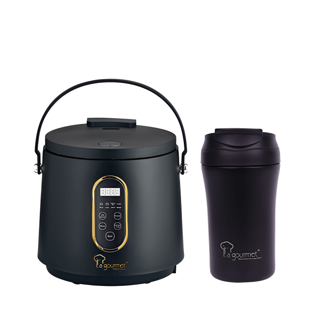 La Gourmet 2L Healthy Ceramic Rice Cooker + Superwide 400ML Thermal Mug - Black - Metro Singapore Departmental Store - Celebrating 69 Years in SG