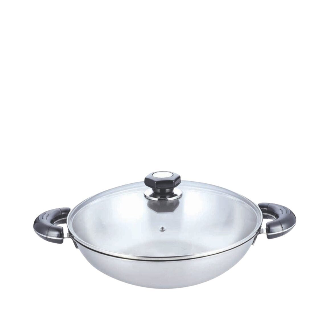 La Gourmet Elite 32cm 5 - ply Stainless Steel Wok LGWK090003 - Metro Singapore Departmental Store - Celebrating 69 Years in SG