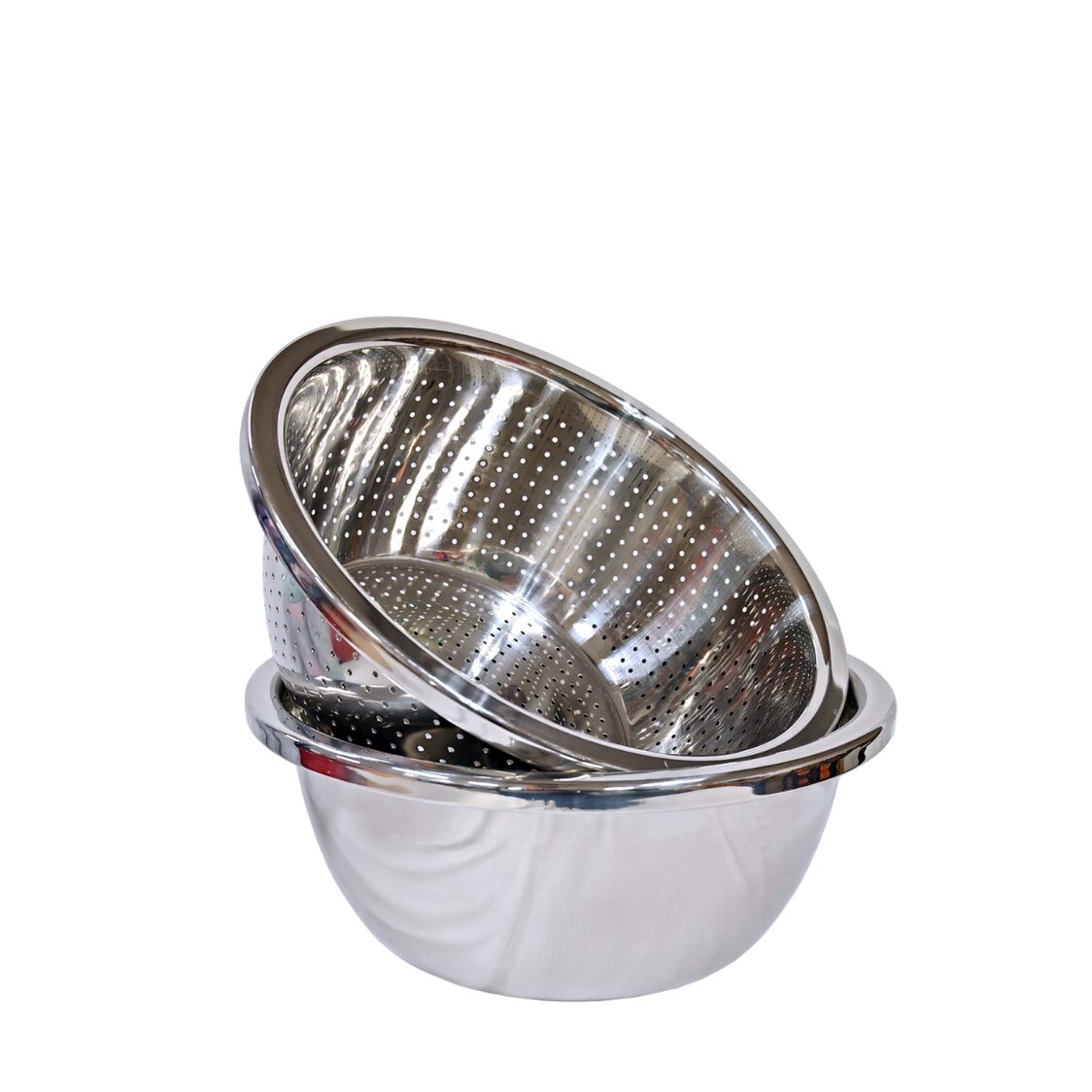 La Gourmet Miyake 28cm Stainless Steel Colander Bowl Set LGME411013 - Metro Singapore Departmental Store - Celebrating 69 Years in SG
