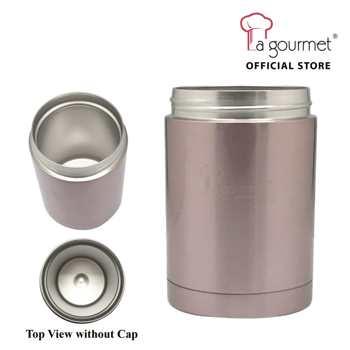 La Gourmet Sakura 0.5L Flask + 0.58L Food Jar Thermalware Set LGSA302755 - Metro Singapore Departmental Store - Celebrating 69 Years in SG