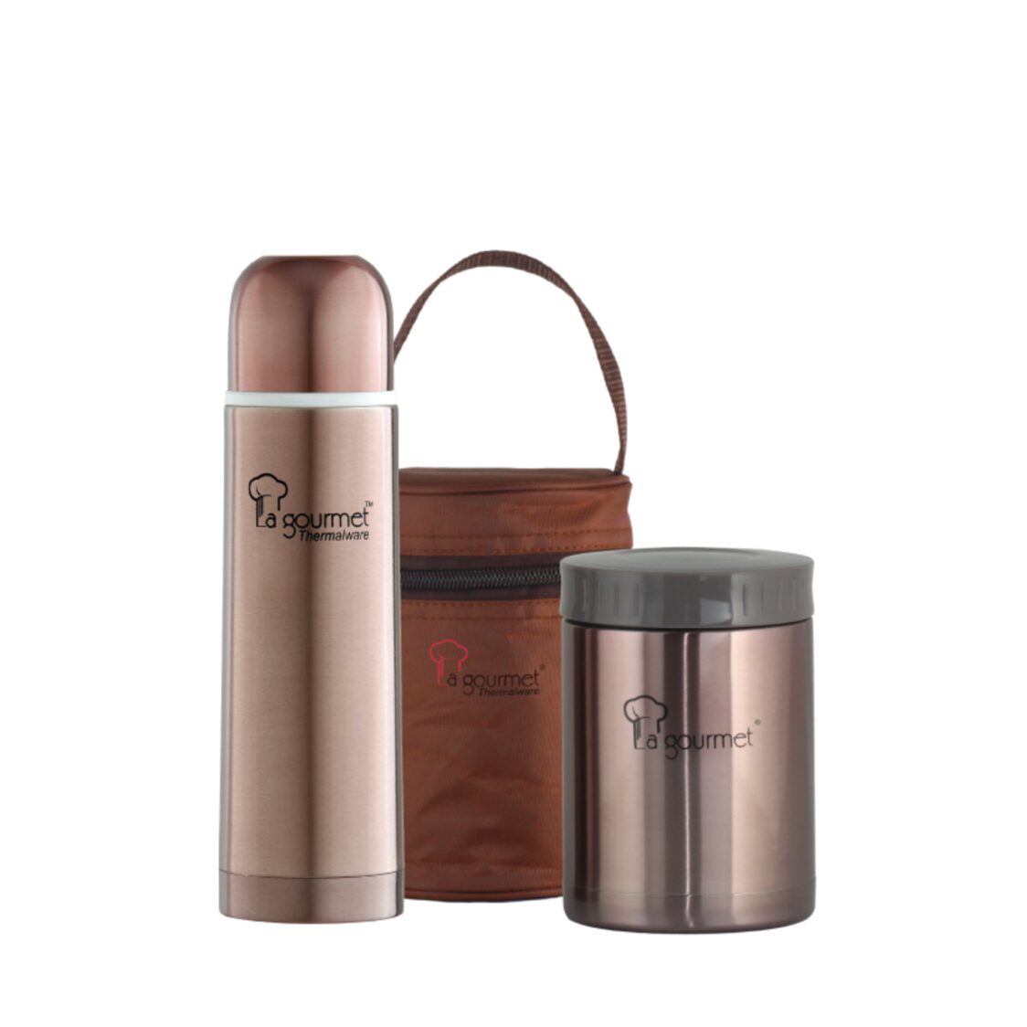 La Gourmet Sakura 0.5L Flask + 0.58L Food Jar Thermalware Set LGSA302755 - Metro Singapore Departmental Store - Celebrating 69 Years in SG