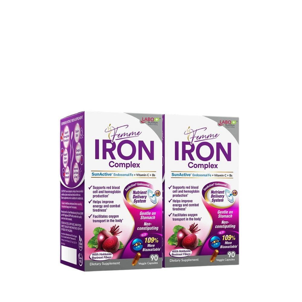 Labo Nutrition Femme Iron Complex 90 Veggie Capsules Twin Pack - Metro Singapore Departmental Store - Celebrating 69 Years in SG