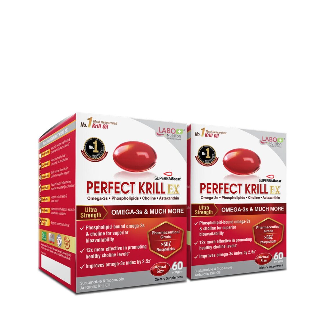 Labo Nutrition Labo Perfect Krill Oil Ex 60 Softgels Twin Packs - Metro Singapore Departmental Store - Celebrating 69 Years in SG