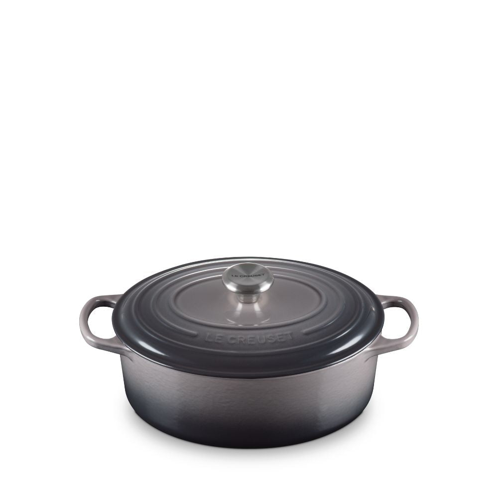 Le Creuset SIG Oval French Oven 29cm - Flint - Metro Singapore Departmental Store - Celebrating 69 Years in SG