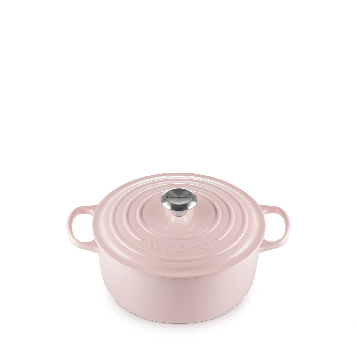 Le Creuset Sig Round French Oven 26cm Chiffon Pink (21177264014430) - Metro Singapore Departmental Store - Celebrating 69 Years in SG
