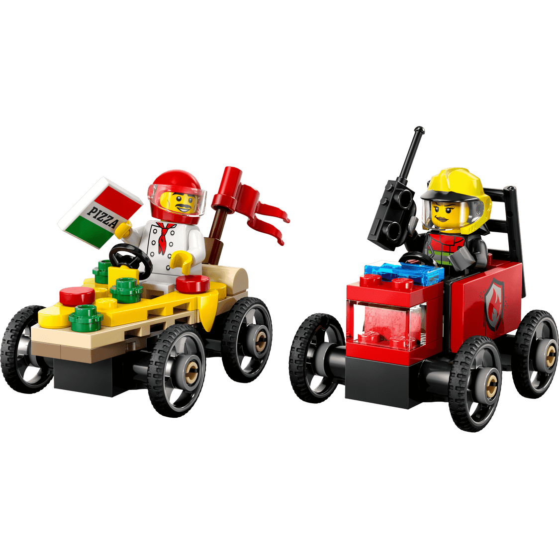 Lego City Pizza vs. Fire Truck Race Car Pack 60458 - Metro Singapore Departmental Store - Celebrating 69 Years in SG