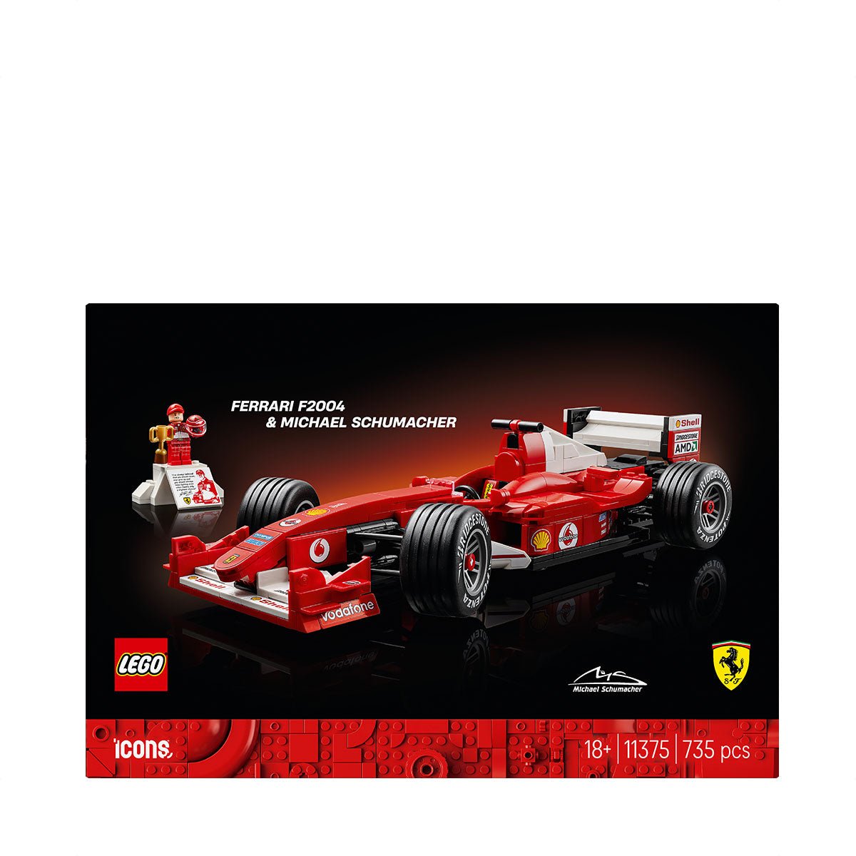 Lego Ferrari F2004 & Michael Schumacher 11375 - Metro Singapore Departmental Store - Celebrating 69 Years in SG
