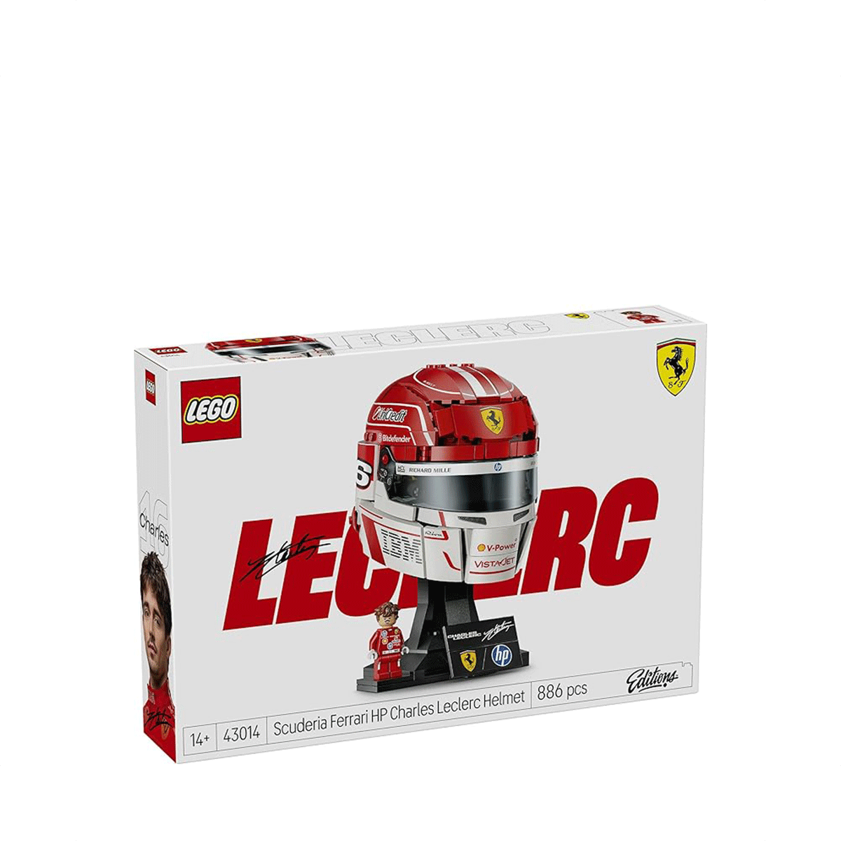 Lego Scuderia Ferrari HP Charles Leclerc Helmet 43014 - Metro Singapore Departmental Store - Celebrating 69 Years in SG