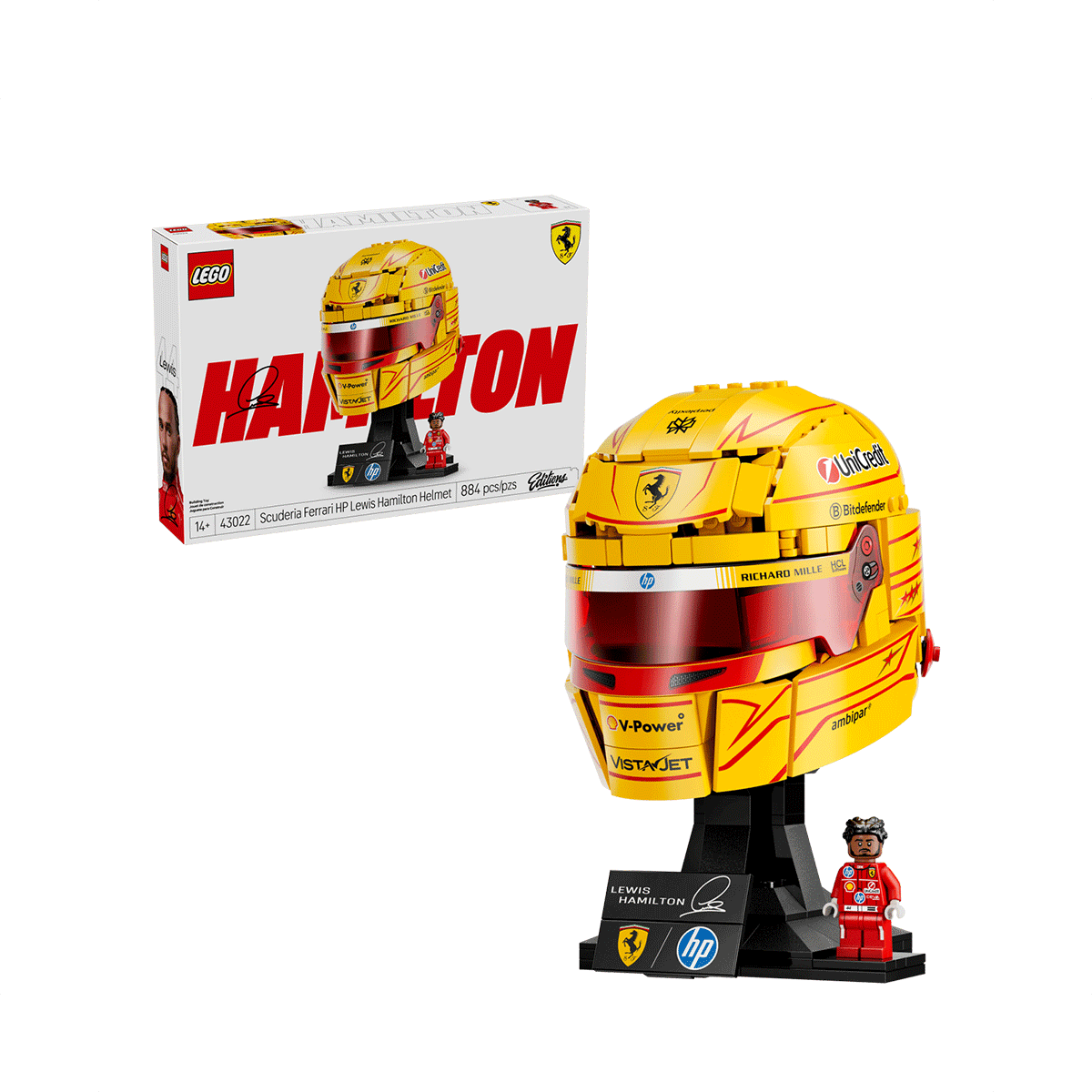 Lego Scuderia Ferrari HP Lewis Hamilton Helmet 43022 - Metro Singapore Departmental Store - Celebrating 69 Years in SG