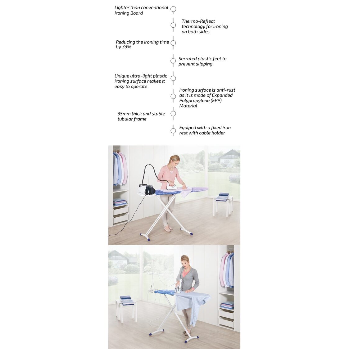 Leifheit Ironing Board Airboard Compact S L72584 - Metro Singapore Departmental Store - Celebrating 69 Years in SG