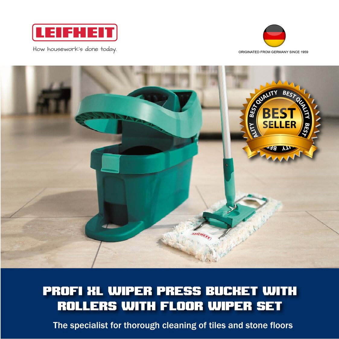 Leifheit Profi Mop System (L55076) - Metro Singapore Departmental Store - Celebrating 69 Years in SG