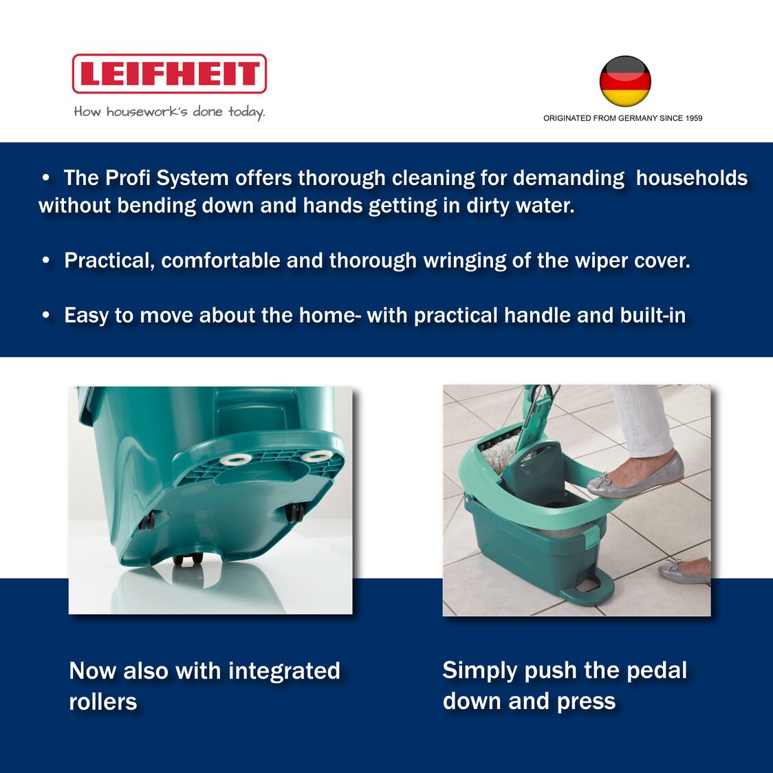Leifheit Profi Mop System (L55076) - Metro Singapore Departmental Store - Celebrating 69 Years in SG