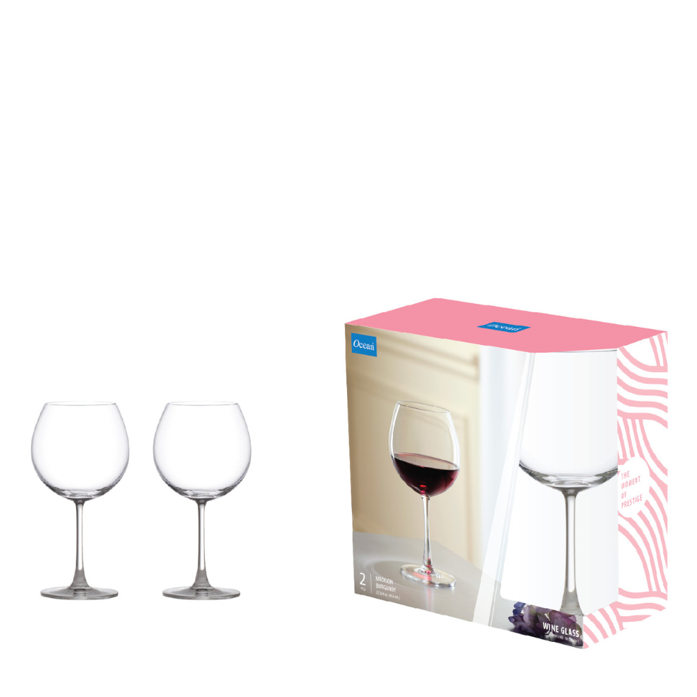 Ocean Madison Burgundy 22oz 2pc Set (5015D22)