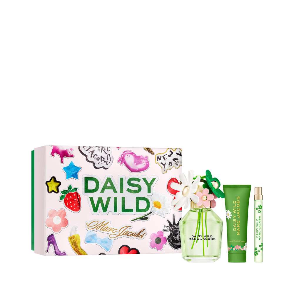 Marc Jacobs Daisy Wild Eau de Parfum for Women & Body Lotion Trio Gift Set - Metro Singapore Departmental Store - Celebrating 69 Years in SG