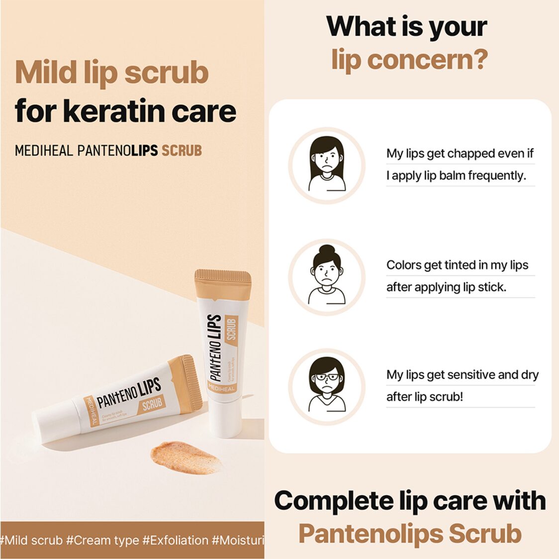 Mediheal Labocare Pantenolips Scrub 10ml 505830 - Metro Singapore Departmental Store - Celebrating 69 Years in SG