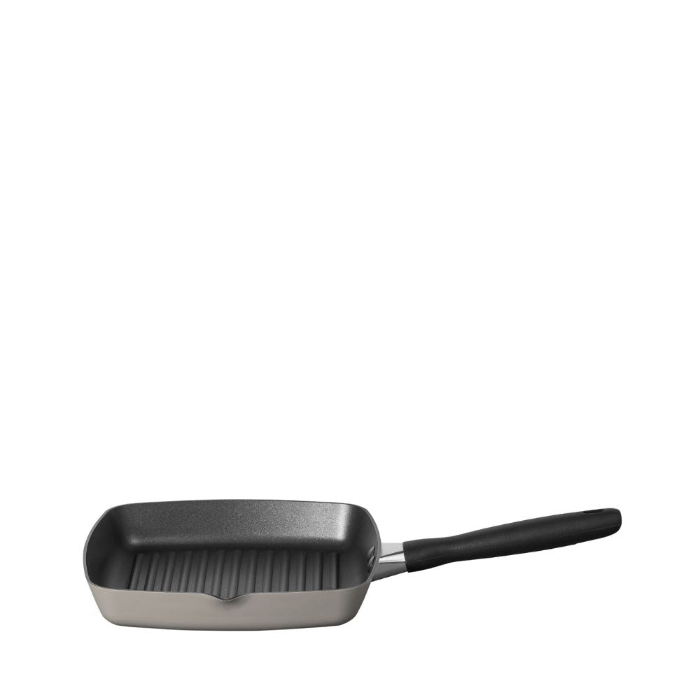Meyer Bauhaus Nonstick 24cm Square Grill Pan 13771 - Warm Grey - Metro Singapore Departmental Store - Celebrating 69 Years in SG