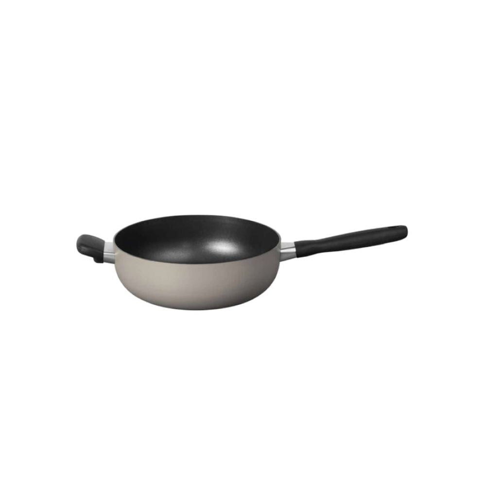 Meyer Bauhaus Nonstick 26cm/3.8L Chef's Pan with Helper Handle 13767 - Warm Grey - Metro Singapore Departmental Store - Celebrating 69 Years in SG