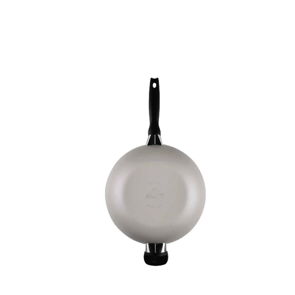 Meyer Bauhaus Nonstick Stirfry with Helper Handle - Warm Grey - Metro Singapore Departmental Store - Celebrating 69 Years in SG