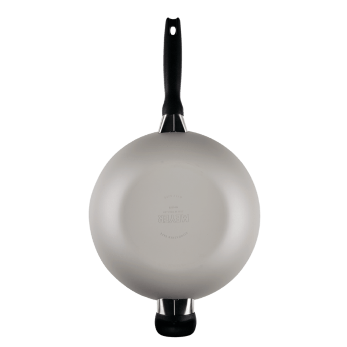 Meyer Bauhaus Nonstick Warm Grey Open Stirfry Pan with Helping Handle - Metro Singapore Departmental Store - Celebrating 69 Years in SG