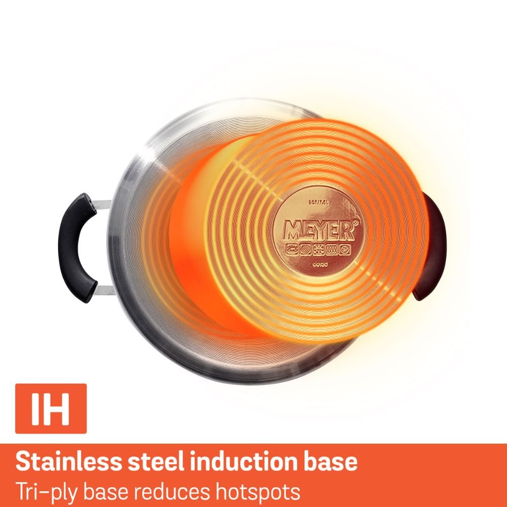 Meyer Centennial Stainless Steel 26cm/11.4L Stockpot with Glass Lid 72081 - Metro Singapore Departmental Store - Celebrating 69 Years in SG