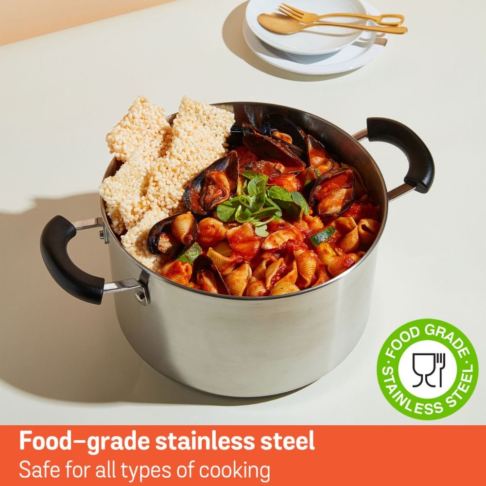 Meyer Centennial Stainless Steel 26cm/11.4L Stockpot with Glass Lid 72081 - Metro Singapore Departmental Store - Celebrating 69 Years in SG