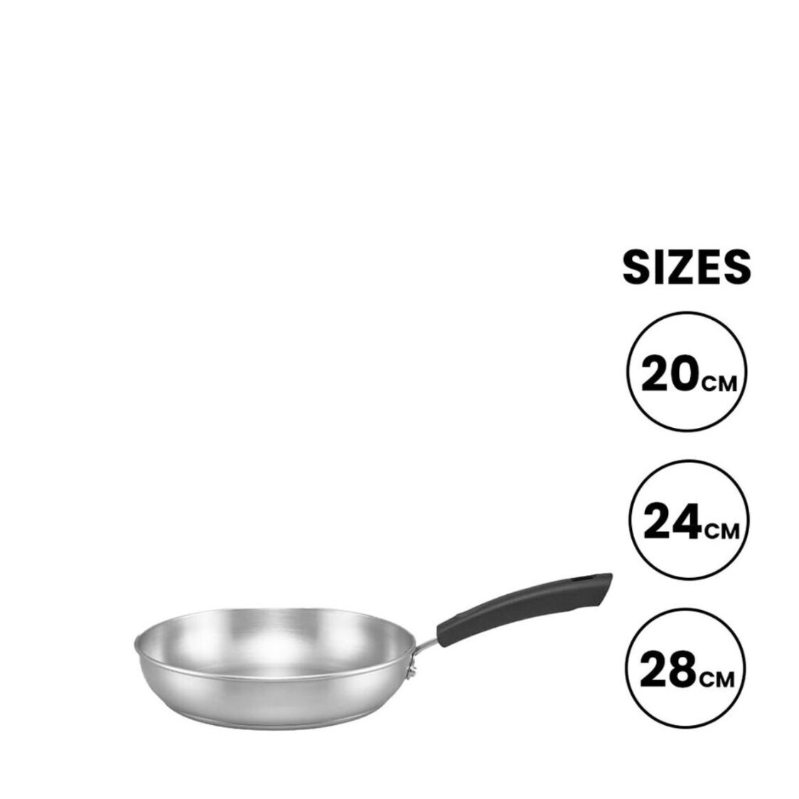 Meyer Centennial Stainless Steel Open Frypan (Induction) - Metro Singapore Departmental Store - Celebrating 69 Years in SG