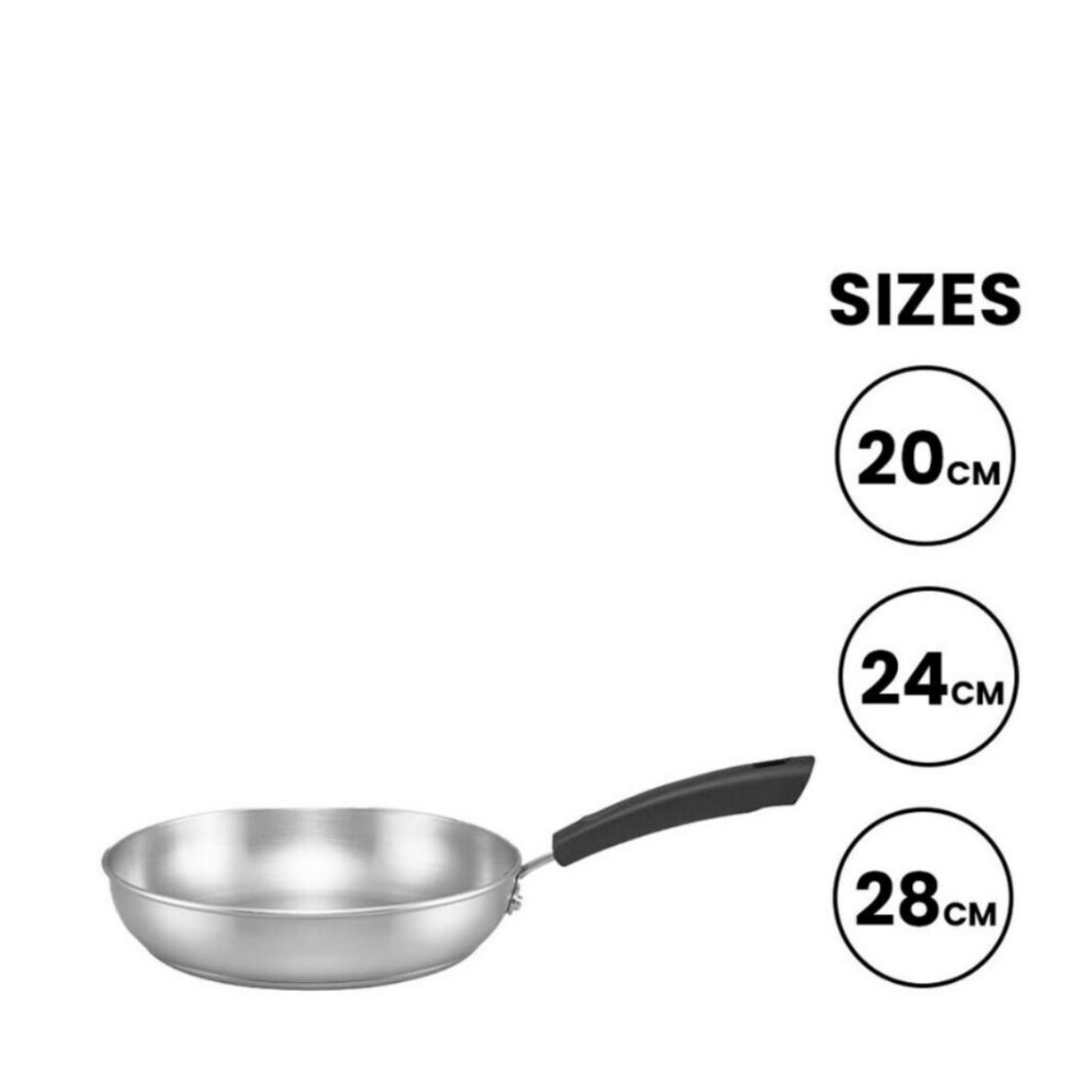 Meyer Centennial Stainless Steel Open Frypan (Induction) - Metro Singapore Departmental Store - Celebrating 69 Years in SG