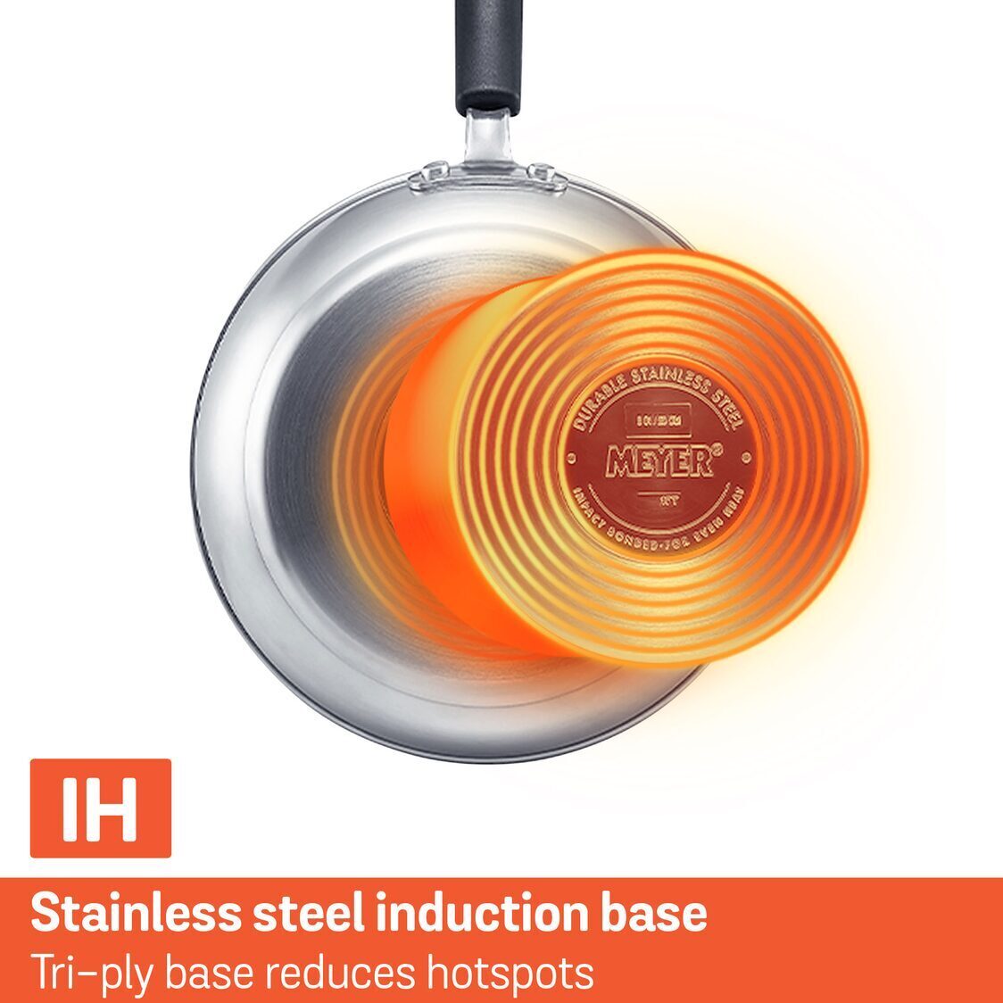 Meyer Centennial Stainless Steel Open Frypan (Induction) - Metro Singapore Departmental Store - Celebrating 69 Years in SG