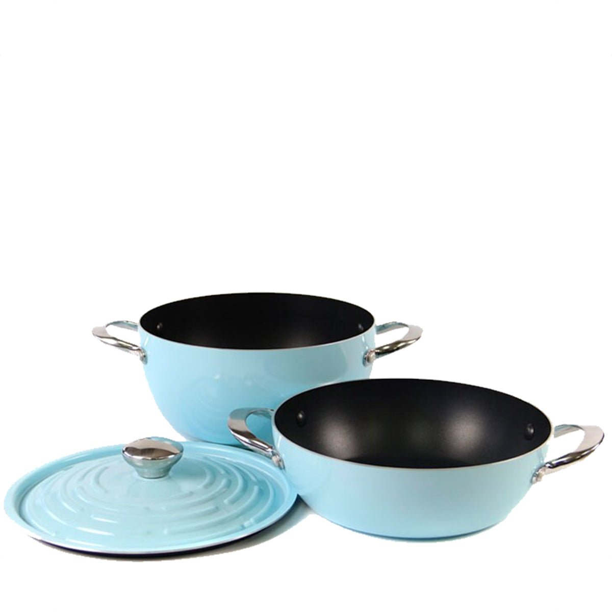 Meyer Cookware 3pcs Set - Light Blue (12177) - Metro Singapore Departmental Store - Celebrating 69 Years in SG
