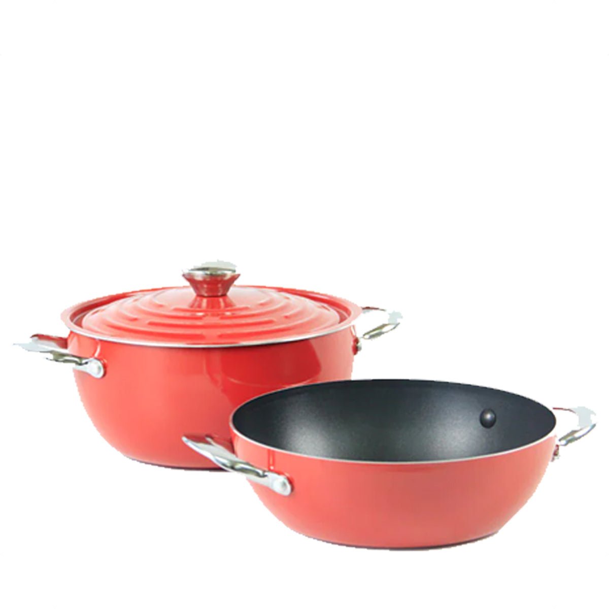 Meyer Cookware 3pcs Set - Red (10989) - Metro Singapore Departmental Store - Celebrating 69 Years in SG