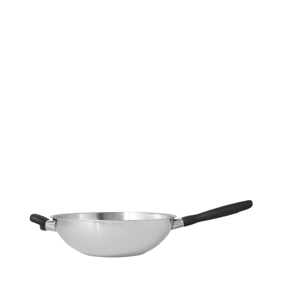 Meyer Luna Stainless Steel 30cm Stirfry with Helper Handle 71806 - Metro Singapore Departmental Store - Celebrating 69 Years in SG