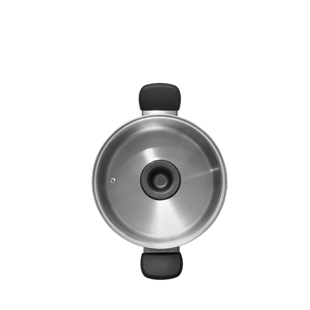 Meyer Luna Stainless Steel Stockpot with Glass Lid - Metro Singapore Departmental Store - Celebrating 69 Years in SG