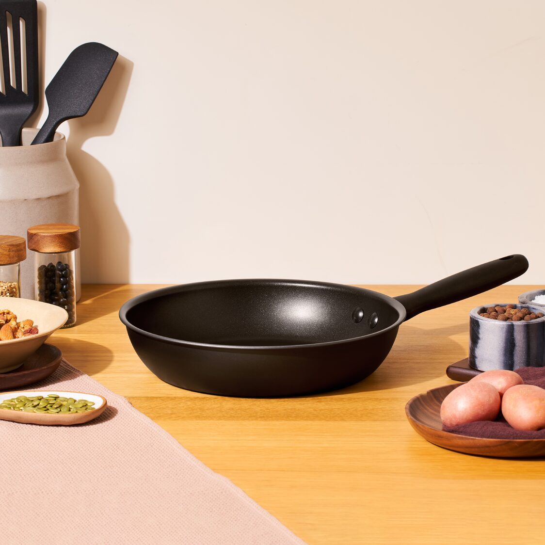 Meyer Midnight Nonstick Hard Anodized Open Frypan (Induction) - Metro Singapore Departmental Store - Celebrating 69 Years in SG