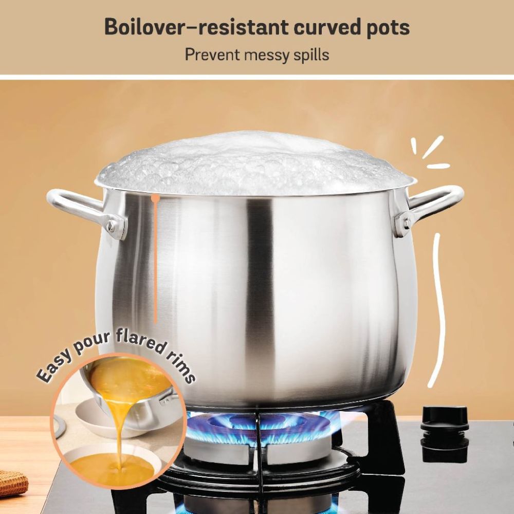 Meyer White Steel Stainless Steel 10 Piece Set 71509 - Metro Singapore Departmental Store - Celebrating 69 Years in SG