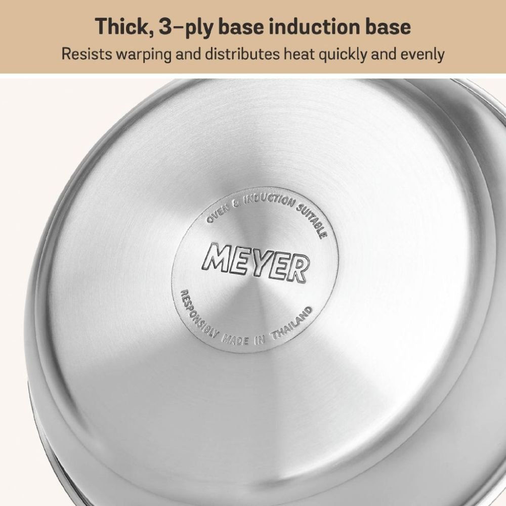 Meyer White Steel Stainless Steel Frypan - Metro Singapore Departmental Store - Celebrating 69 Years in SG