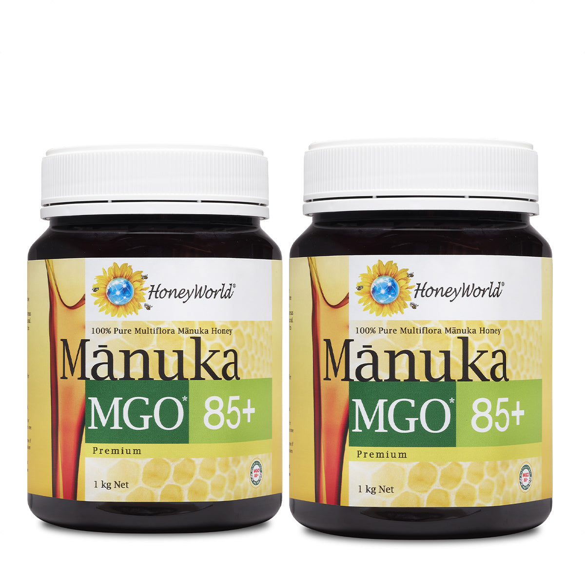 HoneyWorld® Manuka MGO 85+ 1kg (2 Bottles)