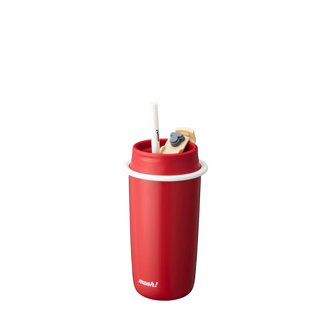 Mosh Double - walled Latte Tumbler with Straw 480ml - Metro Singapore Departmental Store - Celebrating 69 Years in SG
