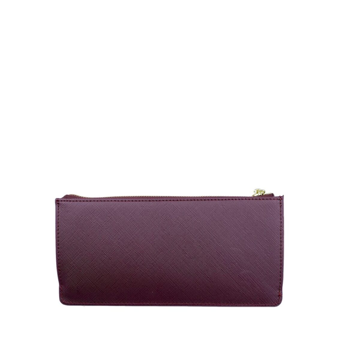 Mel&Co Saffiano-Effect Slim Long Wallet