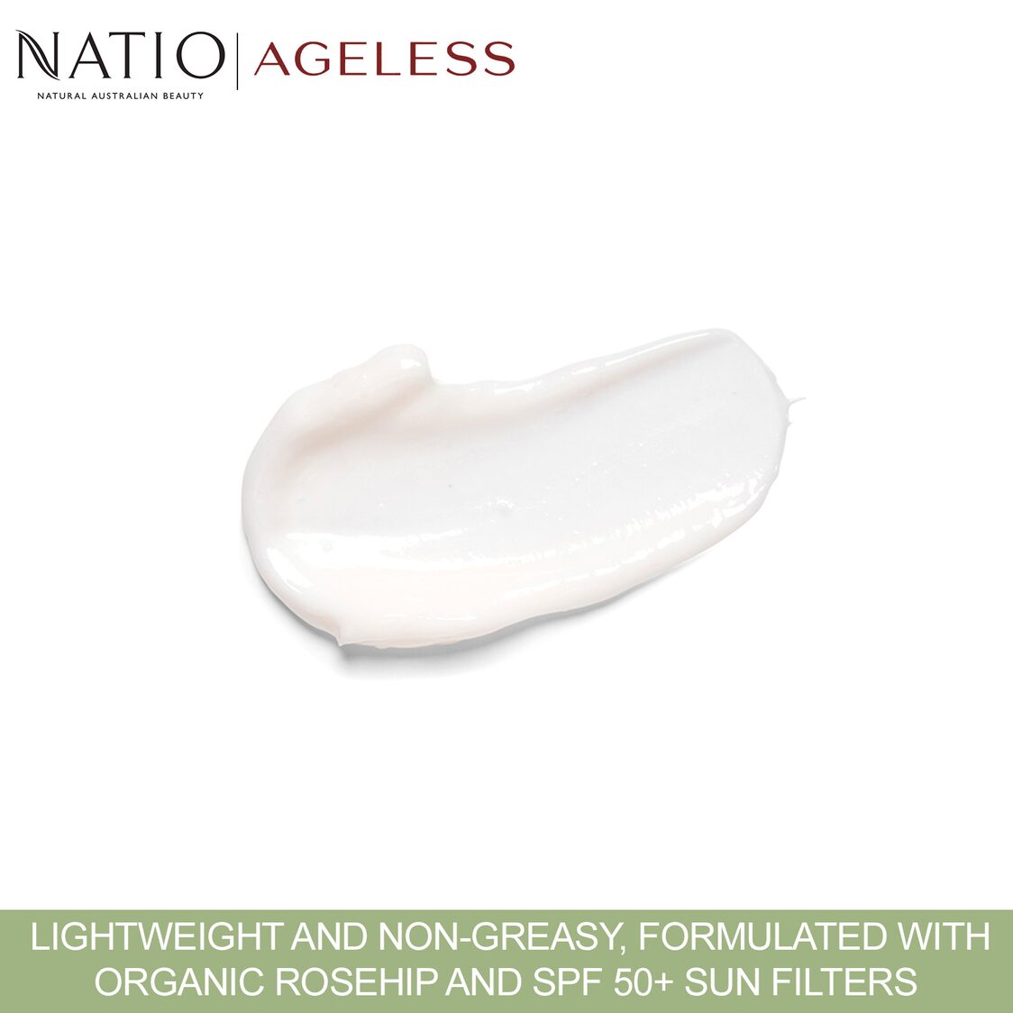 Natio Ageless Daily Moisturiser UV Protection SPF 50+ 75g - Metro Singapore Departmental Store - Celebrating 69 Years in SG