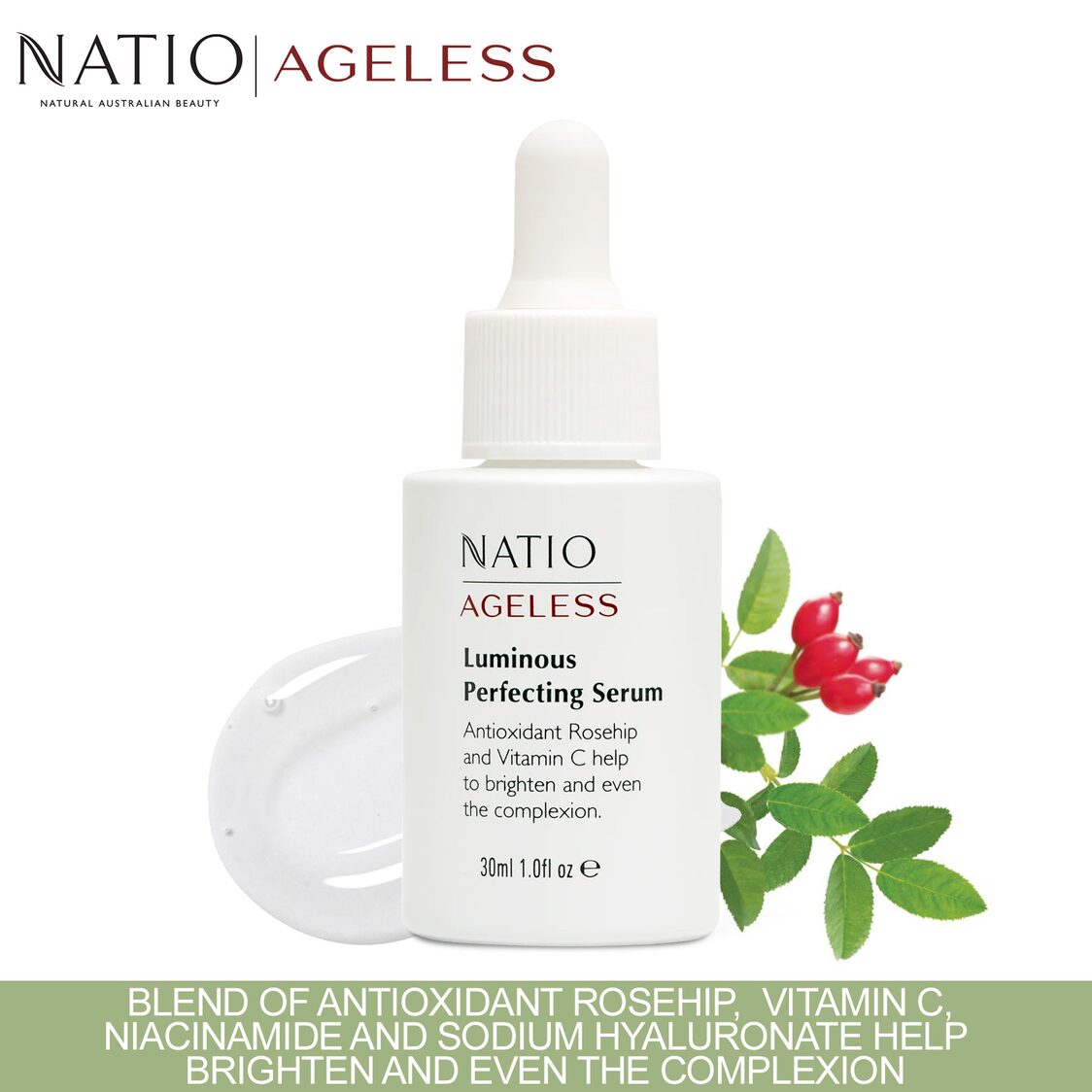 Natio Ageless Luminous Perfecting Serum 30ml - Metro Singapore Departmental Store - Celebrating 69 Years in SG