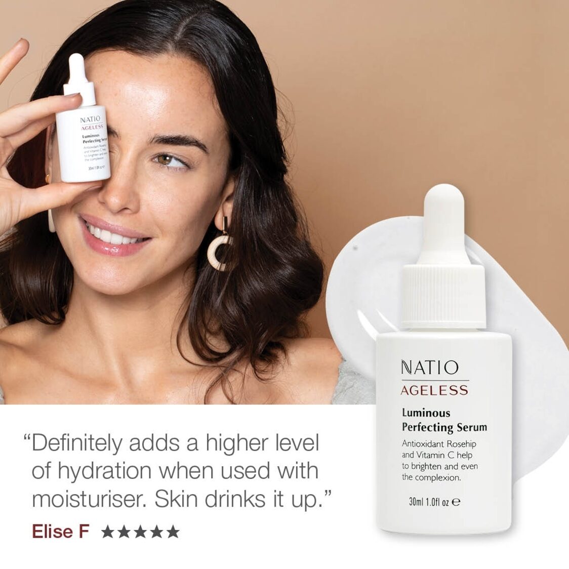 Natio Ageless Luminous Perfecting Serum 30ml - Metro Singapore Departmental Store - Celebrating 69 Years in SG