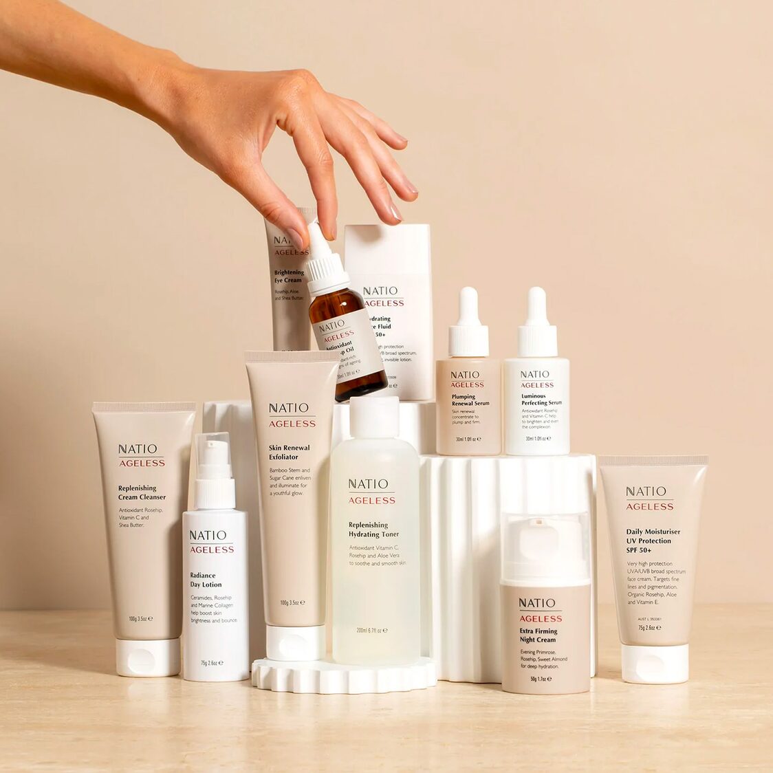 Natio Ageless Skin Renewal Exfoliator 100g - Metro Singapore Departmental Store - Celebrating 69 Years in SG