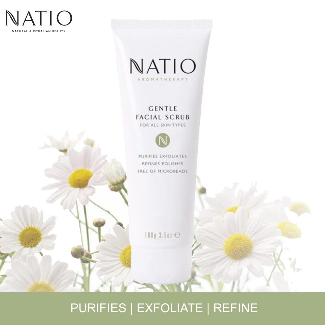 Natio Gentle Facial Scrub 100g - Metro Singapore Departmental Store - Celebrating 69 Years in SG