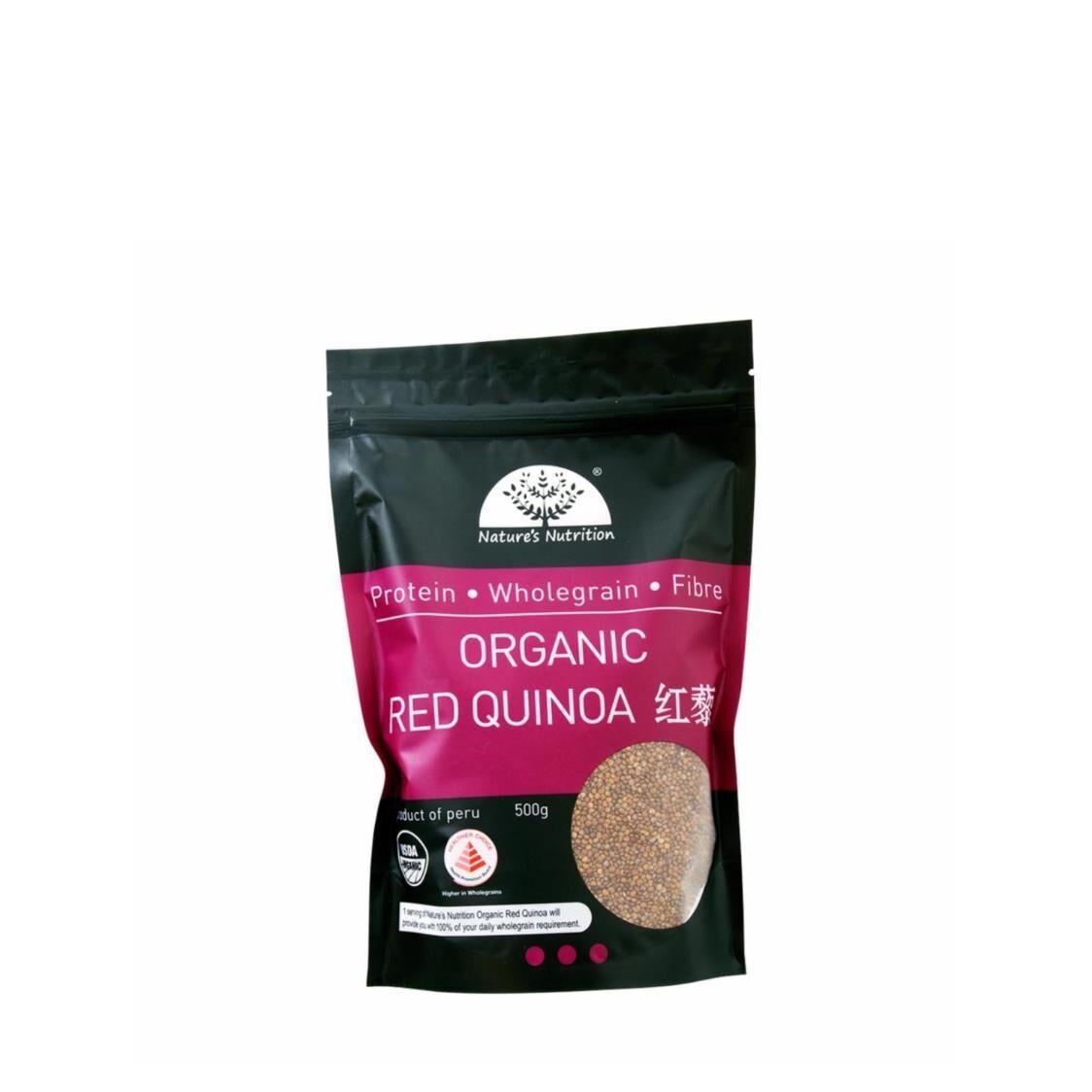 Nature's Nutrition Organic Red Quinoa 500g - Metro Singapore Departmental Store - Celebrating 69 Years in SG