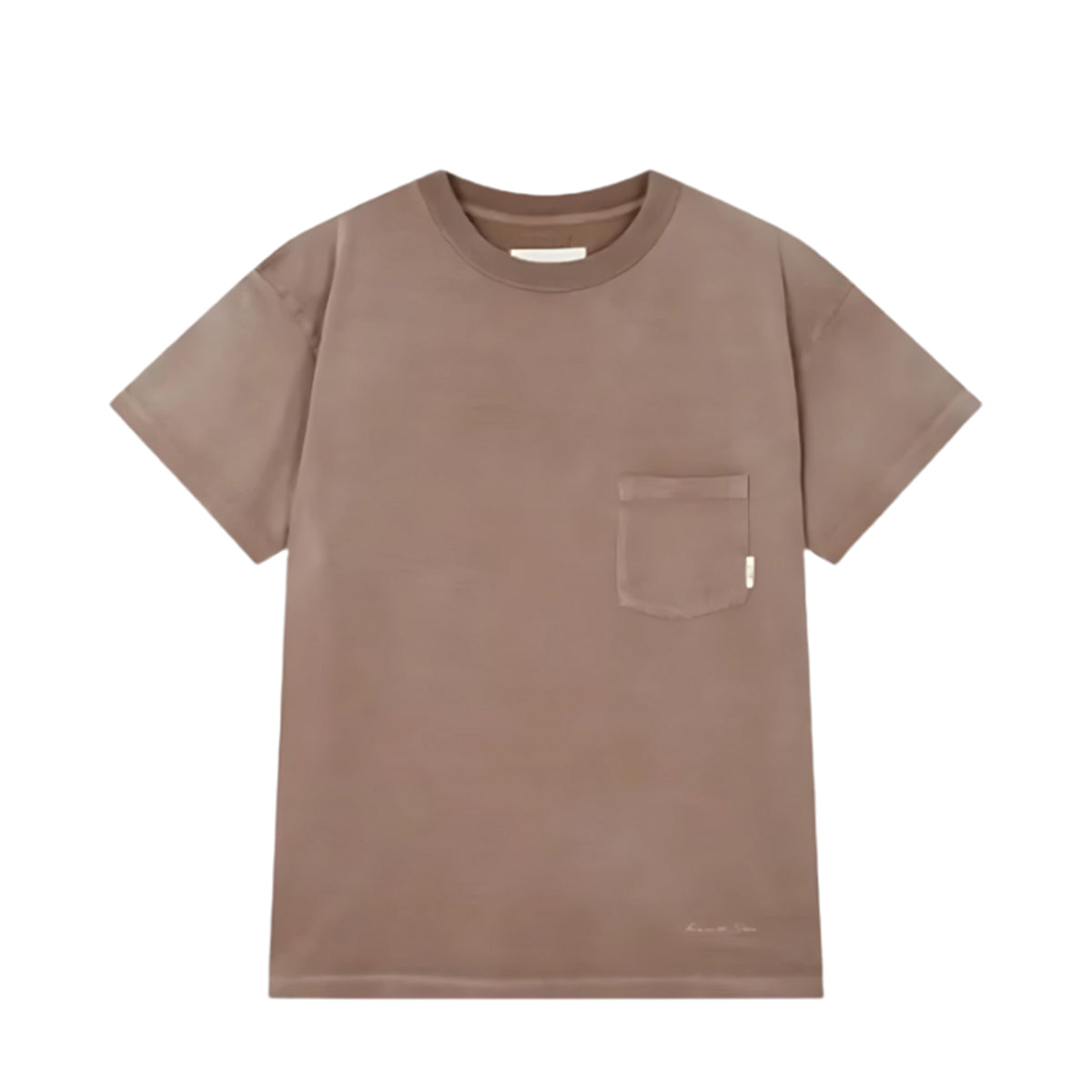 Man On The Boon Made In Usa Washed Pocket T Shirt Brown