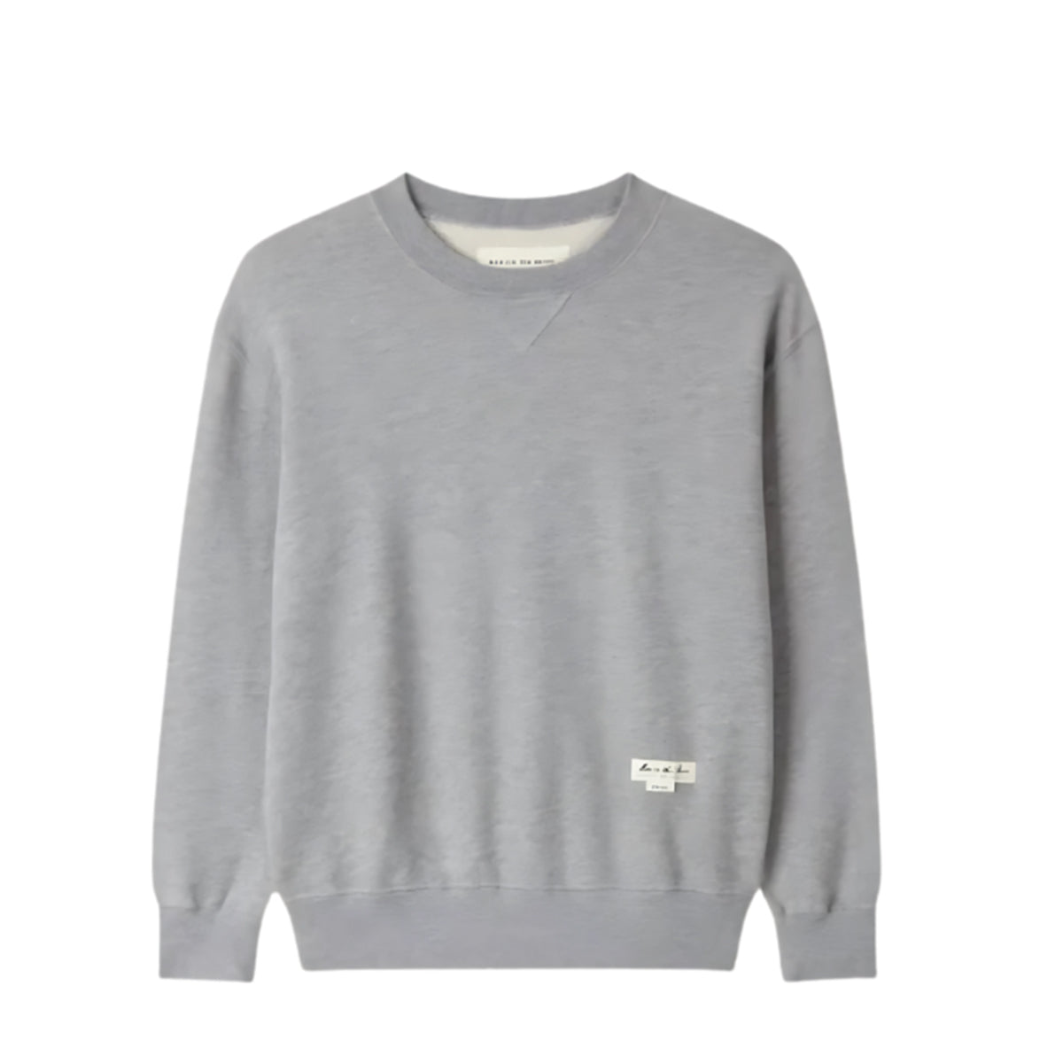 Man On The Boon Terry Sweat Crew Grey
