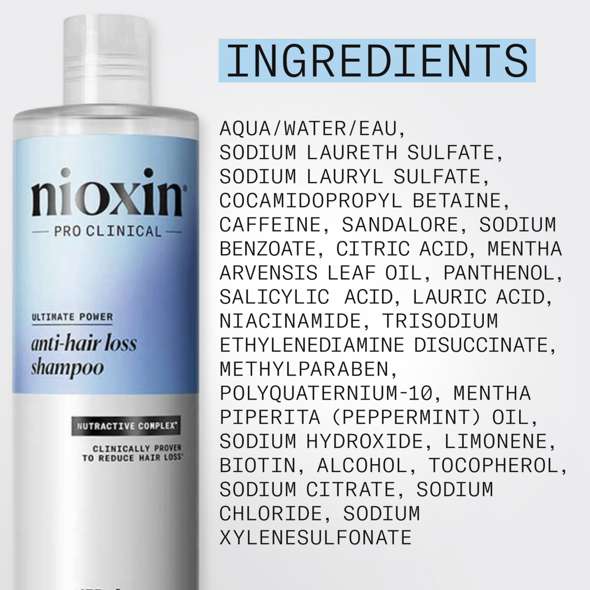 Nioxin Anti - Hair Loss Shampoo 475ml - Metro Singapore Departmental Store - Celebrating 69 Years in SG