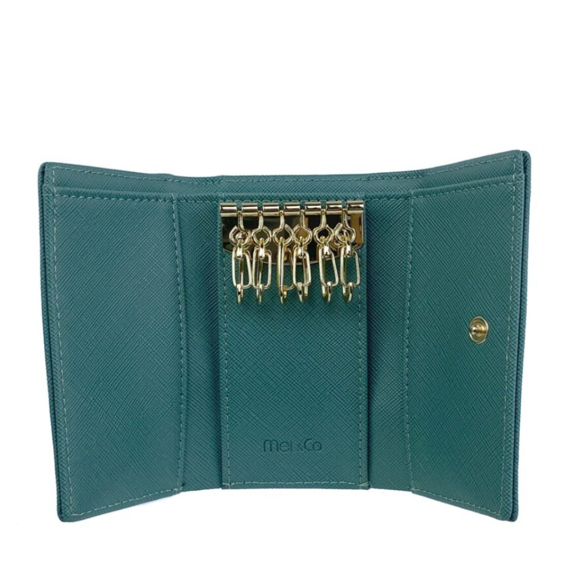 Mel&Co Saffiano Leatherette Basic Key Pouch