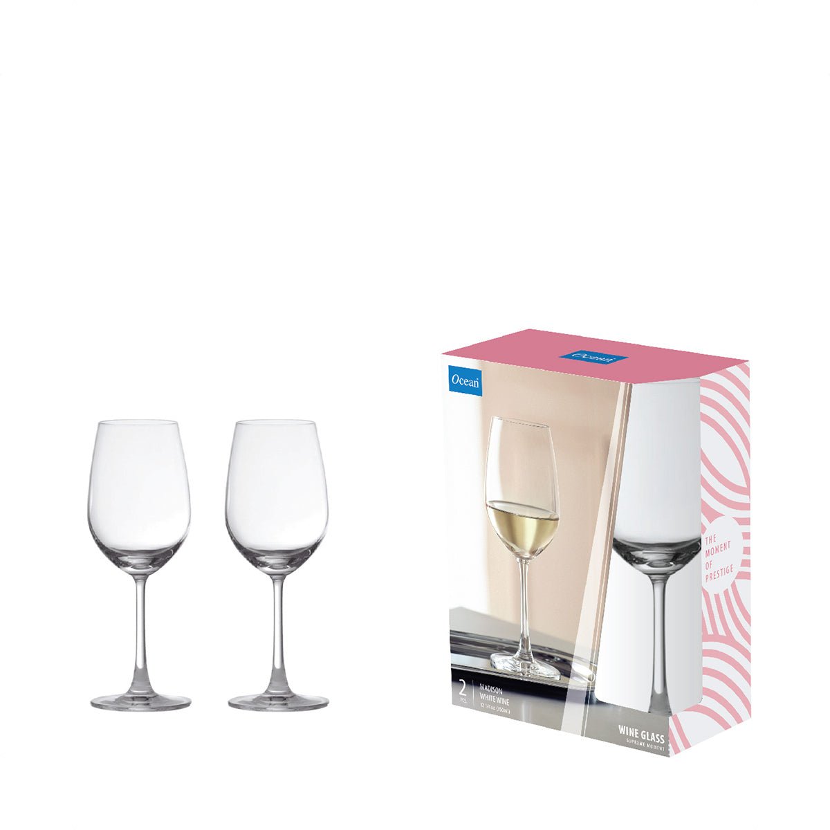 Ocean Madison White Wine 12oz 2pc Set (5015W12) - Metro Singapore Departmental Store - Celebrating 69 Years in SG