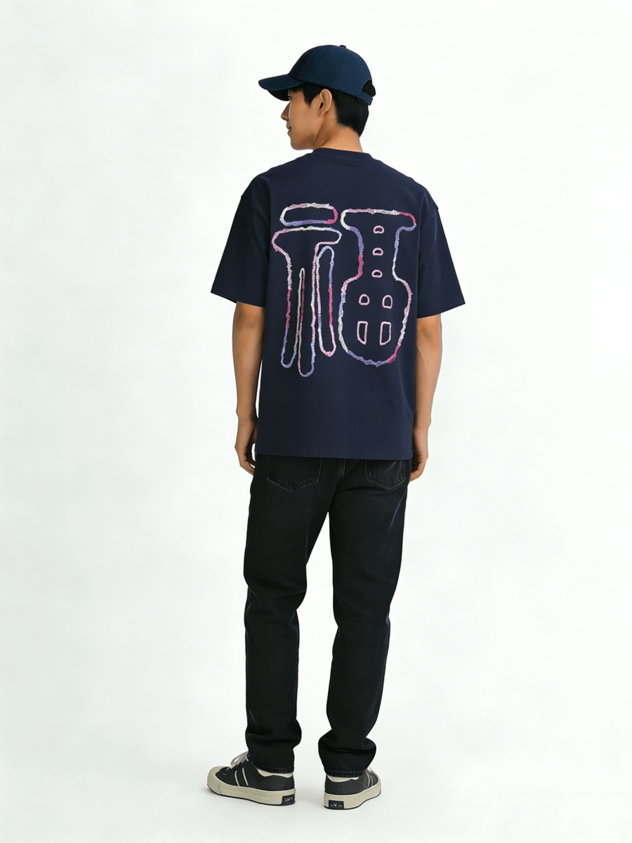 Ortem Chinese Fu Oversized T-shirt - Metro Singapore Departmental Store - Celebrating 69 Years in SG